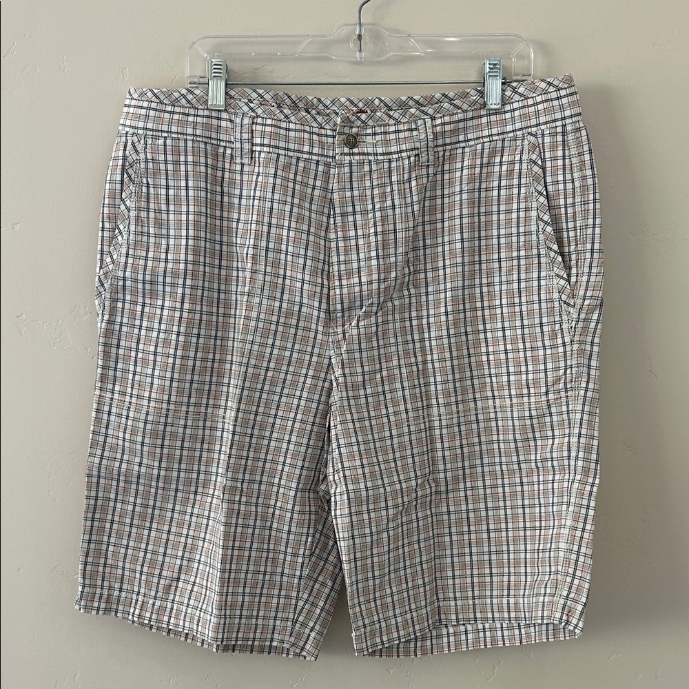 Tommy Bahama Men's Plaid Shorts - Gray and White